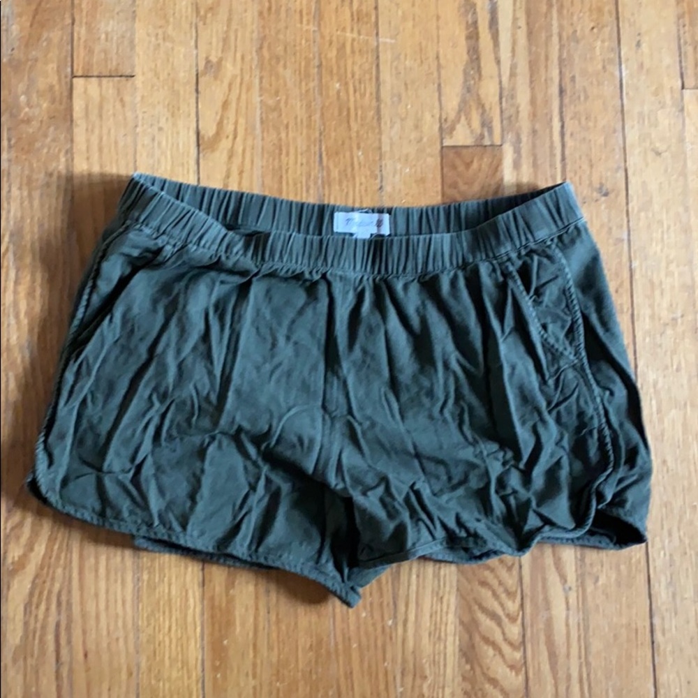 Green Madewell Shorts with Pockets